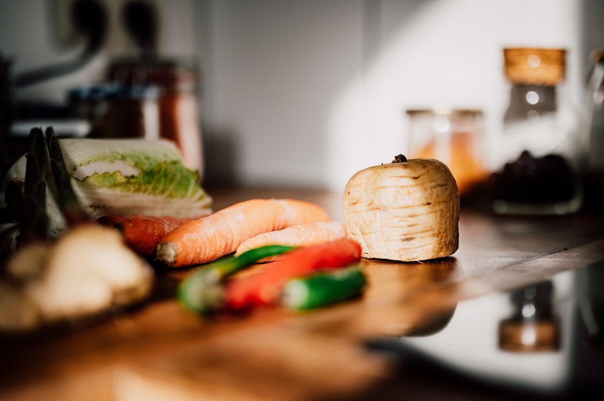 Nutritionist preparing healthy meal guidance